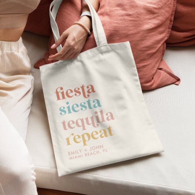 Bolsa Tote México Casamento de Destino Fiesta, Siesta Bem-vin (Criador carregado)