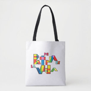 Bolsa Tote MI PATRIA ES LA VIDA Mosaico Colorido