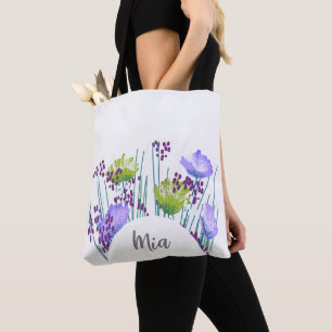 Bolsa Tote Mia Floral Monograma