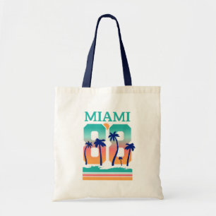 Bolsa Tote Miami 88 Retro Pôr do Sol Palmeira