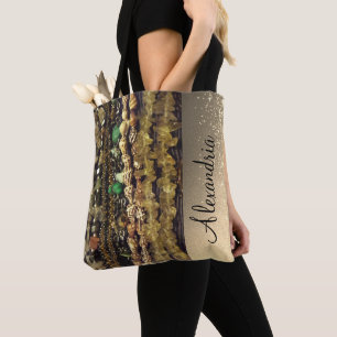 Bolsa Tote Miçangas com na moda