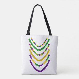 Bolsa Tote Miçangas de Mardi Gras