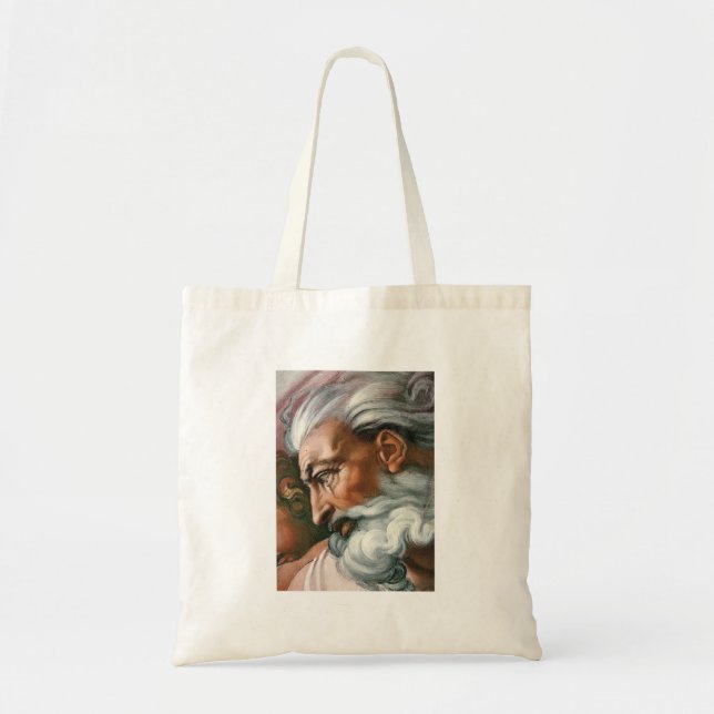 Bolsa Tote Michelangelo Criação Adão Deus (Frente)