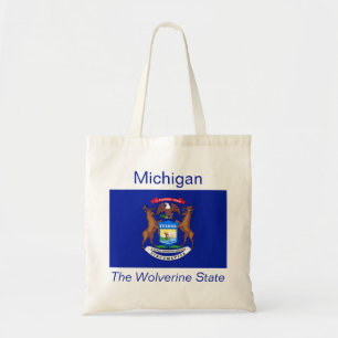 Bolsa Tote Michigan Flag Bag