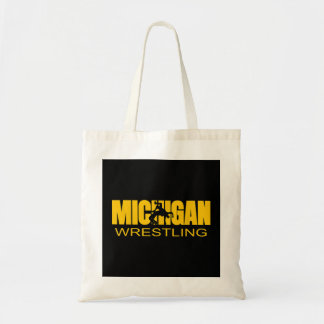 Bolsa Tote Michigan Wrestling Freestyle Wrestler MI The Wolve
