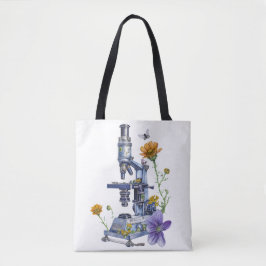 Bolsa Tote Microscópio Floral