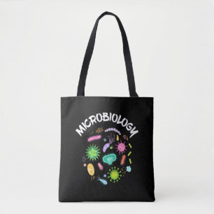 Bolsa Tote Microscópio Microscópio Bactérias Cientistas Micro