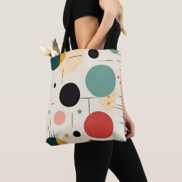 Bolsa Tote Mid century colorful geometric pattern