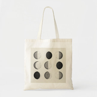 Bolsa Tote Mid-Century Modern Moon Phases Poster | Bauhaus 