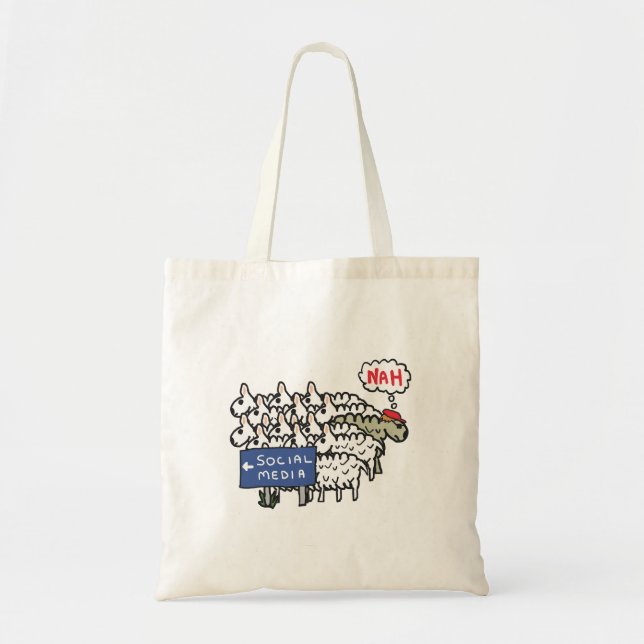 Bolsa Tote Mídia antissocial (Frente)