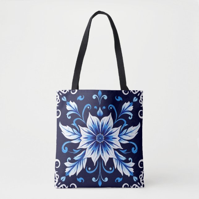 bolsa tote midnight bloom (Frente)