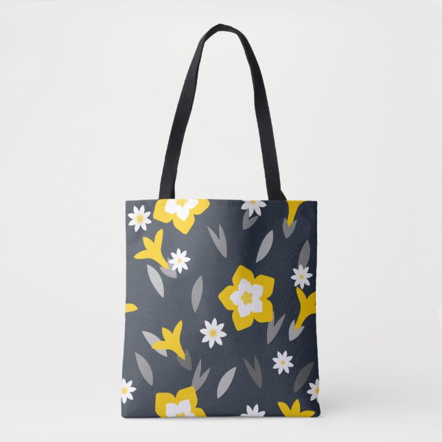 Bolsa Tote Midnight Bloom (Frente)