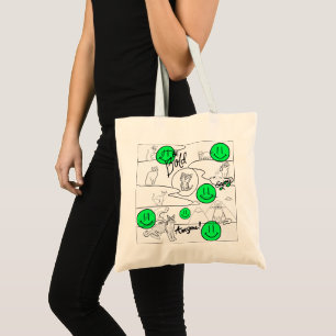 Bolsa Tote Mikitiez meow feira de gatos de verão