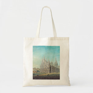 Bolsa Tote Milão Piazza del Duomo anos 1850 por Carlo Bossoli