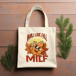 Bolsa Tote Milf, Cara, Eu Adoro Cair, Estação Laranja Do Outo