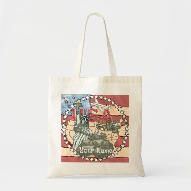 Bolsa Tote Militar dos EUA (Frente)