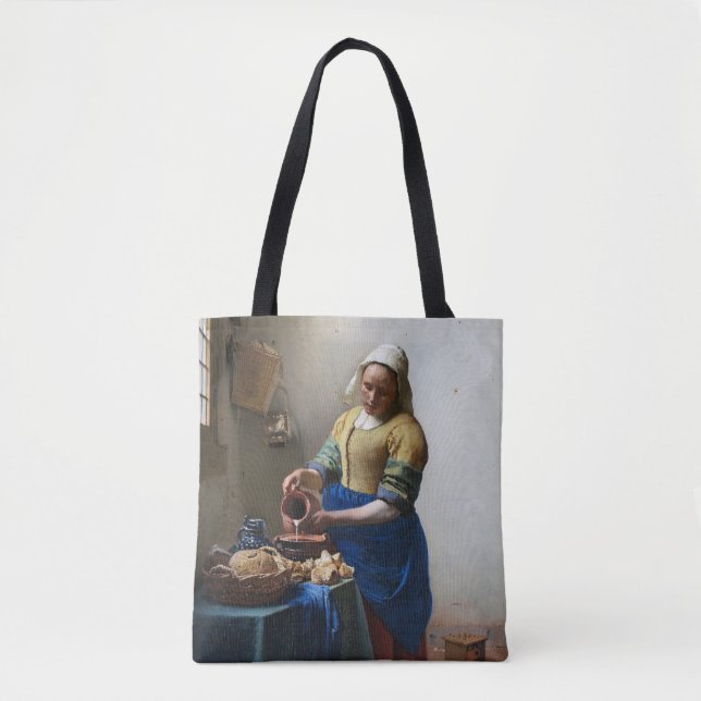 Bolsa Tote Milkmaid, Johannes Vermeer, 1657-1658 (Frente)