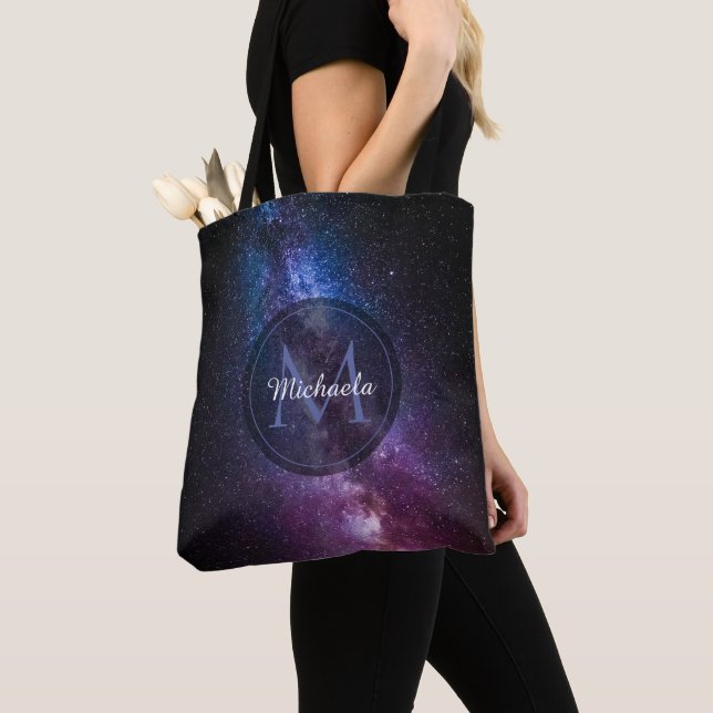 Bolsa Tote Milky way bright colors personalizable monogram (Close Up)