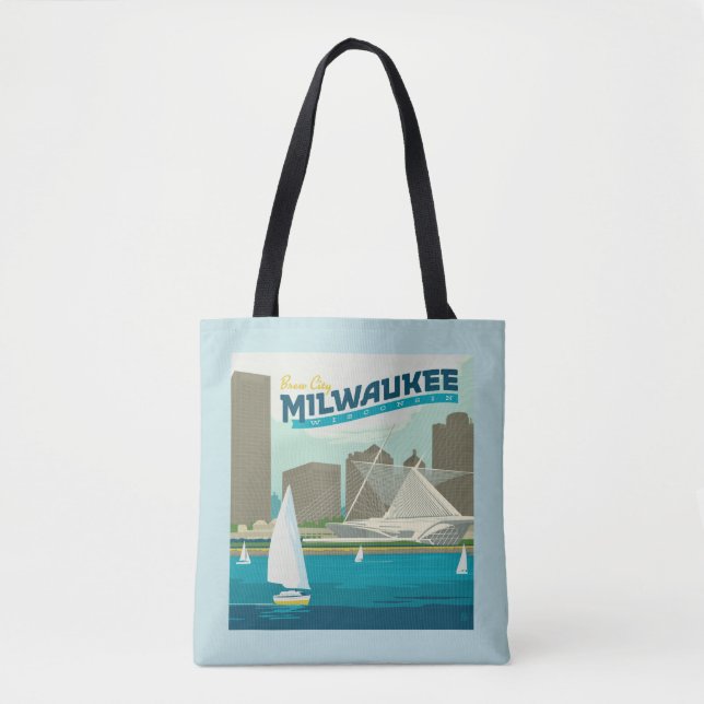 Bolsa Tote Milwaukee Wisconsin Harbor | Brew City (Frente)