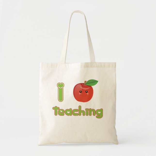 Bolsa Tote Mim ensino do coração - saco de Eco (Frente)