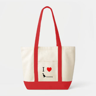 Bolsa Tote Mim patos do coração