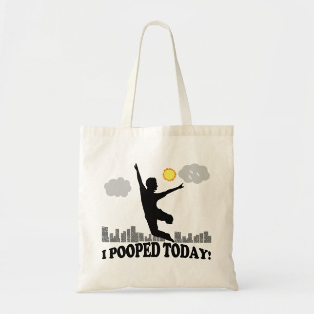 Bolsa Tote Mim Pooped hoje (Frente)
