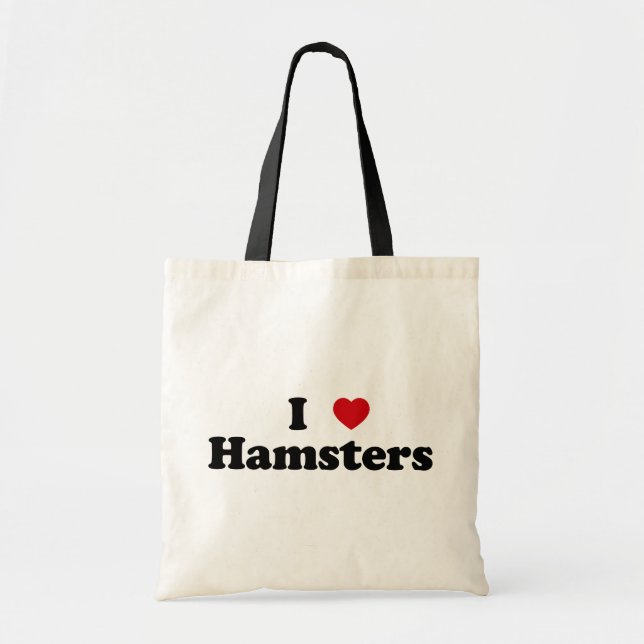 Bolsa Tote Mim sacola dos hamster do coração (Frente)