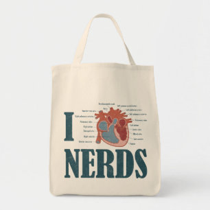Bolsa Tote Mim sacola dos NERD do coração