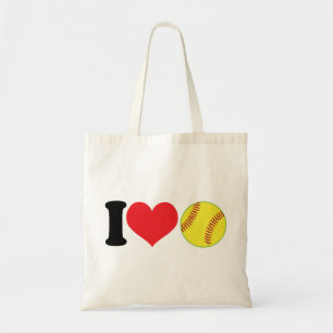 Bolsa Tote Mim softball do coração
