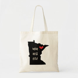 Bolsa Tote Min-Nes-Ota Minnesota Heart Tote Bag