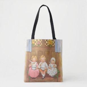 Bolsa Tote Mingau de Ervilha Antigo Rima Infantil Quente