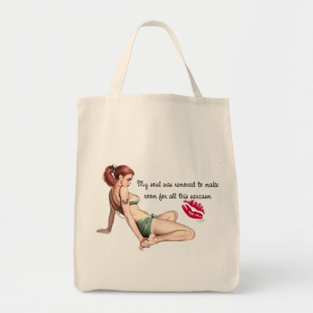 Bolsa Tote Minha alma foi removida (Frente)