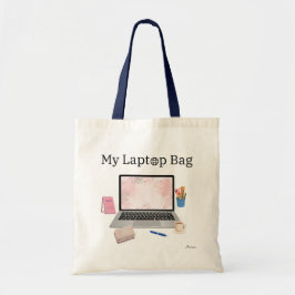Bolsa Tote Minha barra de Laptop