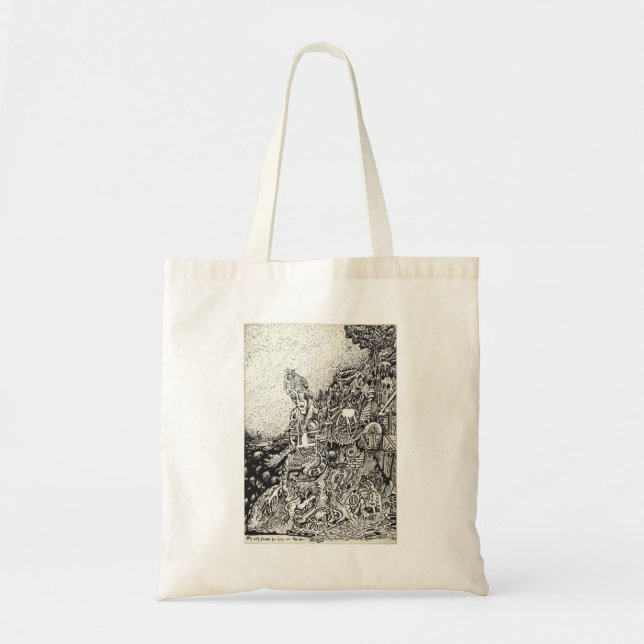 Bolsa Tote Minha cidade foi levada pelo fogo no mar (Frente)