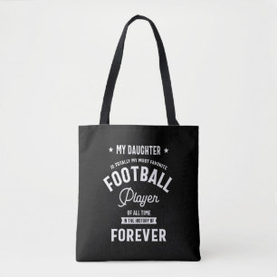 Bolsa Tote Minha Filha Meu Jogador De Futebol Mais Favorito