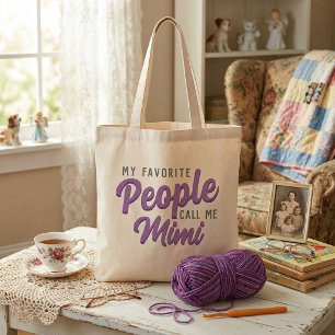 Bolsa Tote "Minha Gente Favorita Me Chama" Feminino