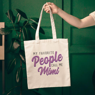 Bolsa Tote "Minha Gente Favorita Me Chama" Feminino