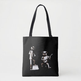 Bolsa Tote Minha grama é azul! (com músicos de blue grass)