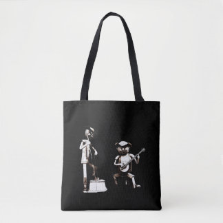 Bolsa Tote Minha grama é azul! (com músicos de blue grass)
