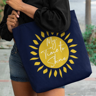 Bolsa Tote Minha Hora De Brilhar, Saco De Toque De Impressão