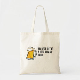 Bolsa Tote Minha Melhor Dieta É Uma Cerveja – Presente Divert
