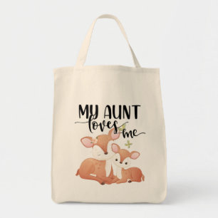 Bolsa Tote Minha Tia Ama a Corça e o Filhote