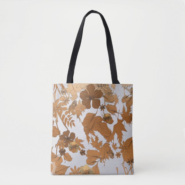 Bolsa Tote Minhas Flores de Jardim III (Frente)