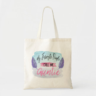 Bolsa Tote Minhas pessoas favoritas chamam-me Auntie sacola