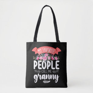 Bolsa Tote Minhas Pessoas Favoritas Me Chamam de Vovó no Dia 