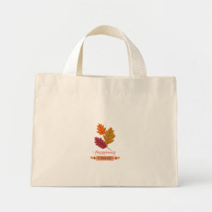 Bolsa Tote Mini a felicidade é feita em casa outono design incríve
