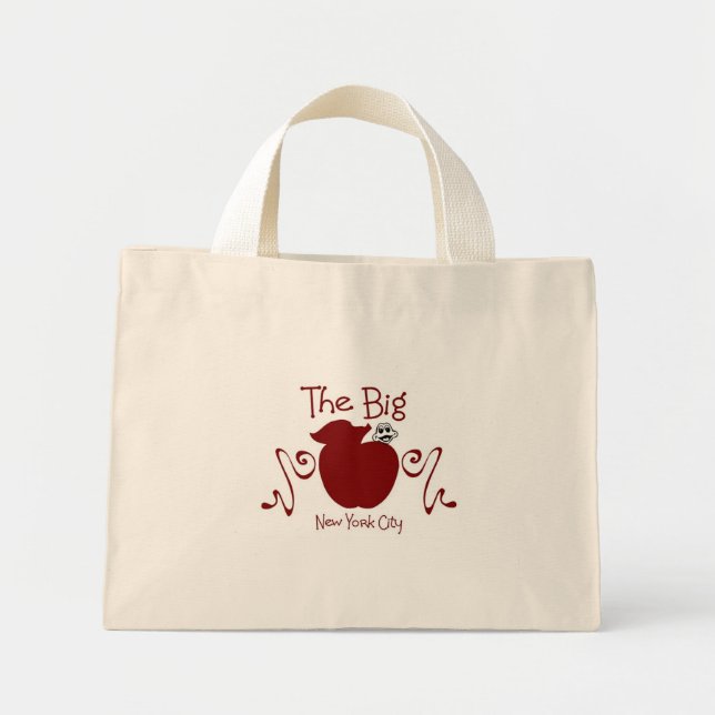 BOLSA TOTE MINI A GRANDE MANCHA DE MAÇÃ (Frente)