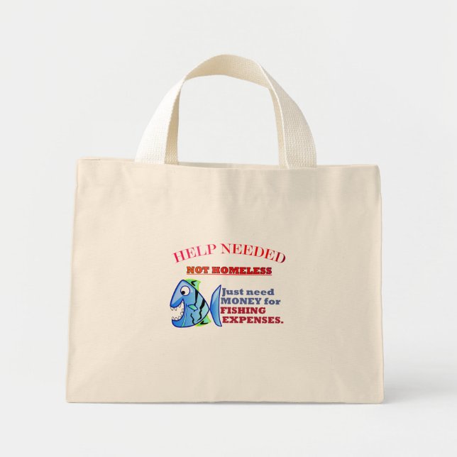 BOLSA TOTE MINI AJUDA NECESSÁRIA. (Frente)