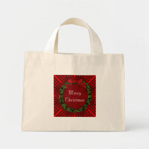 Bolsa Tote Mini Algodão de Natal Calliope Saco