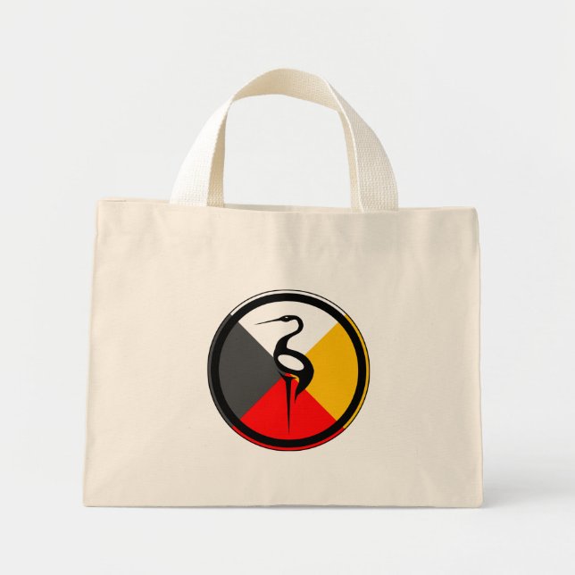 Bolsa Tote Mini Anishinabad Dodem Ajijaak (Frente)